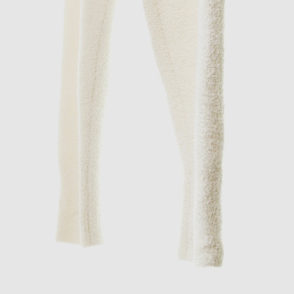 Anthropologie Daily Practice Ivory Fuzzy Teddy Bear Sweater Jogger Set Womens M - Picture 13 of 16